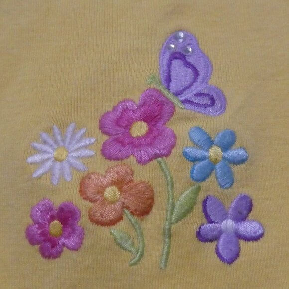 GYMBOREE | size 5 | Yellow Sleeveless Top with Floral Design - Picture 6 of 14